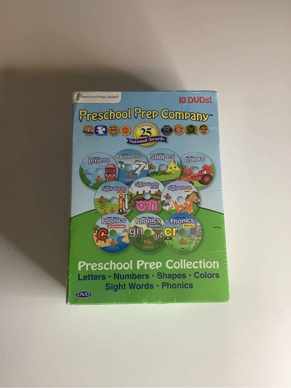 New Sealed Preschool Prep Series Collection 10 DVD Boxed Set Kids Learning